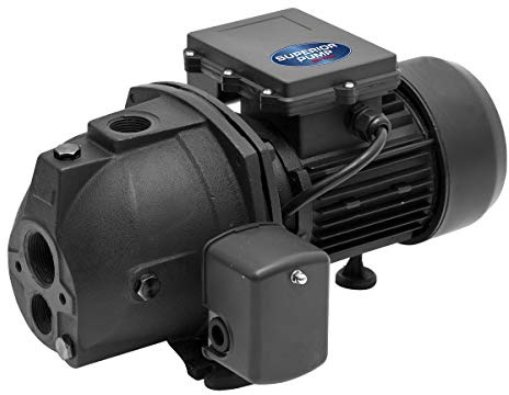 Superior Pump 94115 1 Hp Convertible Jet Pump With Eject Kit, 115/230 Volt