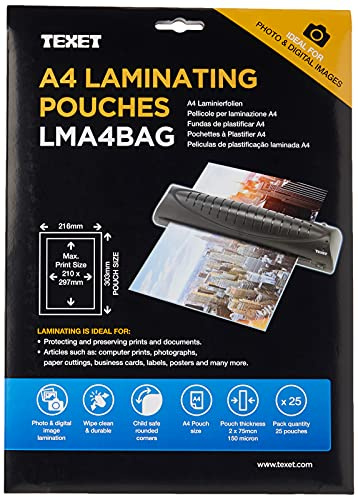 Texet A4 LMA4BAG Lamineringsfolie