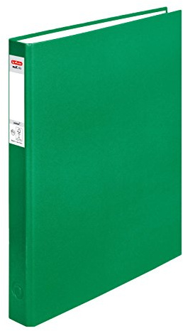 herlitz Ringbuch maX.file pRotect A4, 1 Stück, 4-Ring-Kombi-Mechanik, 25 mm Füllhöhe, Grün