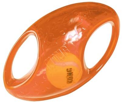 Kong 39998 Jumbler Fussball Hundespielzeug, Medium / Large