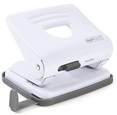 Rapesco 1399 825 2-Hole Metal Punch, 25 Sheet Capacity, White