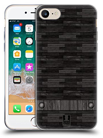 Head Case Designs Bois Textures Industrielles Coque en Gel [Protection de Qualité Militaire] Compatible avec Apple iPhone 7/8 / SE 2020 & 2022 Et Compatible avec MagSafe