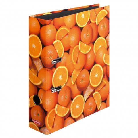 Motivordner diverse Motive zur Auswahl Ordner maX.file A4 Innenspiegel sw Rückenbreite 8 cm (3, Orangen)