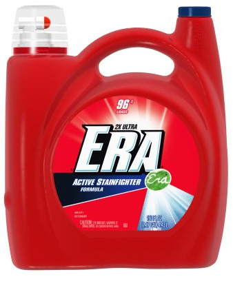 Era 2x Ultra Regular Liquid Detergent, 96 Loads, 150 Fluid Ounce
