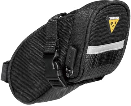 Topeak Aero Wedge Pack Saddle Bag, Strap Fit, Micro, Black,15 x 7.5 x 8 cm/0.41 Litre