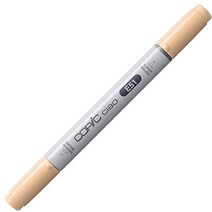 Copic Markers E51 Ciao with Replaceable Nib, Milky White