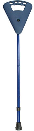 Sitzstock Gehstock Wanderstock faltbar und höhenverstellbar inkl. Umhängetasche dunkelblau