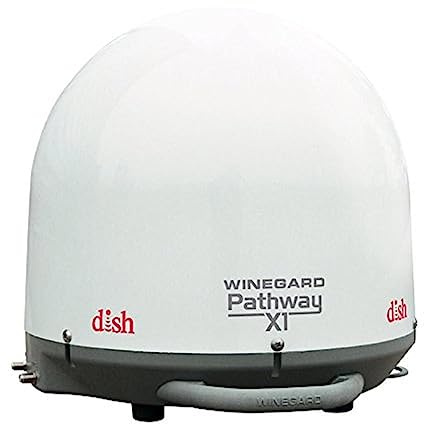 Winegard PA-2000 Pathway X1 Automatic Portable Truck Satellite TV Antenna for Dish (Trucking Satellite Antenna, Optional Mounts)