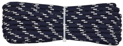 006014485 Treccia corit blu, 12 mm - 10 mt, Corda intrecciata multiuso resistente ai raggi U.V. e all'abrasione, per attività all'aperto, giardino, mare, guinzagli e fai da te, rottura 1540 kg