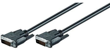 Goobay 93573 Câble DVI-D Full HD Dual Link, Doré, 1.8m Longueur