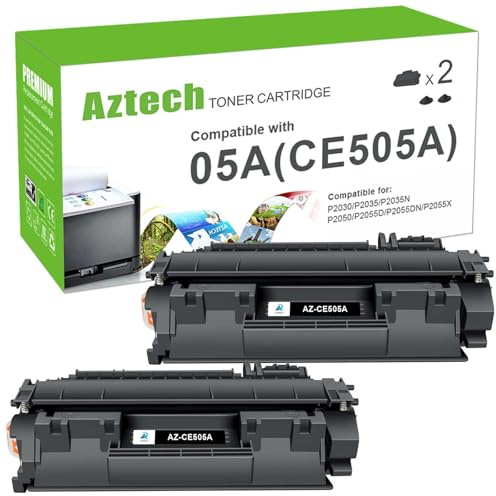 05A CE505A Toner Cartridge Black for HP LaserJet P2035 P2055dn P2030 2 Pack