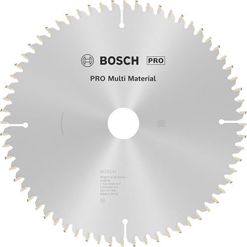 Bosch Accessories Bosch Professional 1x Kreissägeblatt Multi Material (für Multimaterial, Sägeblatt Ø 235 x 2,4 x 30 mm, 64 Zähne, Zubehör für Kreissägen)