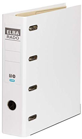 Elba Doppelordner A4, rado plast, 2 x A5 quer, 7,5 cm breit, weiß