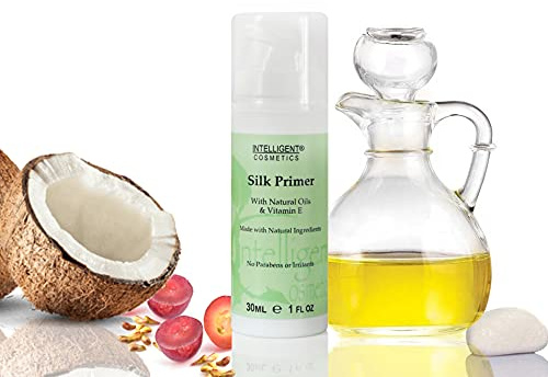 Natural SILK PRIMER Mineral Makeup Primer with Natural Oils and Vitamin E, 30ml Airless Bottle, by Intelligent Cosmetics®
