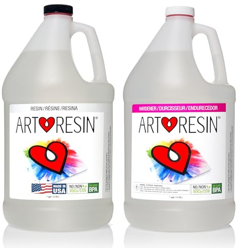 ArtResin - Epoxidharz - Klar - Ungiftig - 7,57 L (1,89 l Harz + 1,89 l Härter)