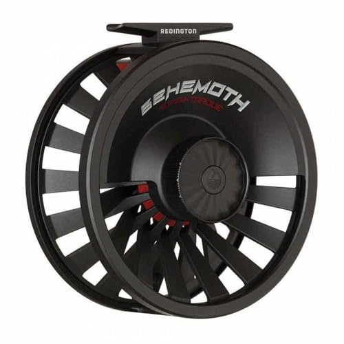 Redington Behemoth Fly Fishing Reel, Multipurpose Fly Reel for Freshwater and Saltwater, Large Arbor and Adjustable Drag, Black, 5/6