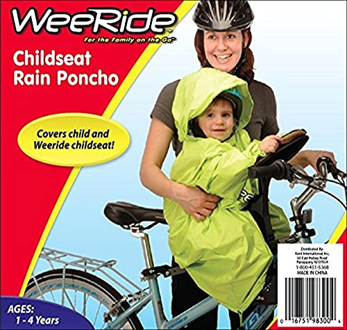 WeeRide Wet Weather Children's Poncho Ages 1 - 4 Years - Yellow