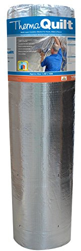 YBS Insulation 9 TQ BRI 1200 X 10 Aluminium Foil Insulation, Metalic, 1200mm x 10m