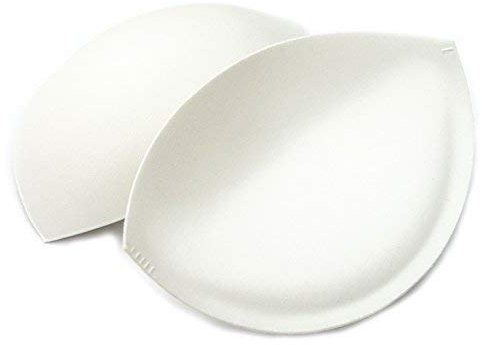 Glamour Secrets Confetti Cups - Sew in Bra Cups - Flesh, Ivory or Black (D, Ivory)