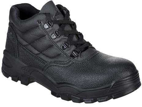 Portwest FW10 Comfort Slip Resistant Steelite Protector Boot S1P Black, 47
