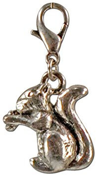 Alpenflüstern Trachten-Anhänger Eichhörnchen für Charivari oder Trachtenkette (antik-silber-farben) AAH088