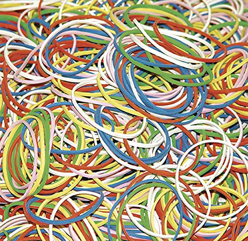 Rubber Bands DONAU 500g Assorted Colours/Small Office Accessories/Type-Standard/Material-Rubber/Colour-Assorted Colours/Dimensions (mm)-Diameter: 60
