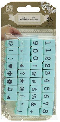 Prima Marketing Prima Press Alphabet Stempel Set, Spitzkelle/, Zeichen Nr. 4