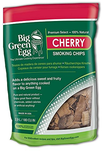 Big Green Egg Ciliegia Sacchetto con Pezzi e truccioli di Legna