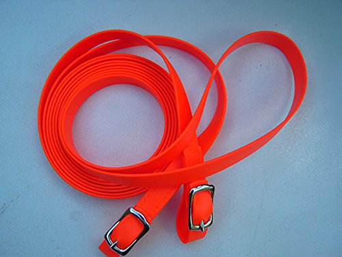 Angel for Pets MJH Beta BioThane Zügel VB/WB 16mm/2,70m orange vernäht zum verschnallen