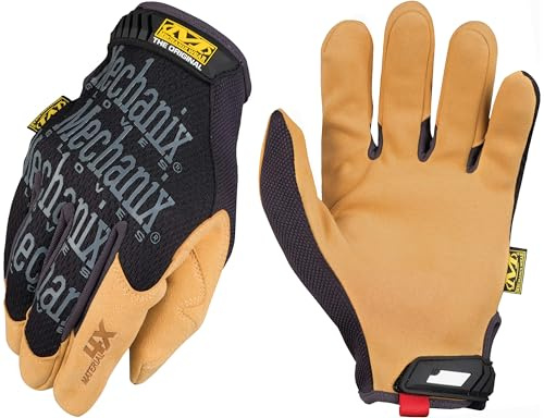 Mechanix Wear - Material4X Original Guantes (XX-Large, Negro/Marrón)