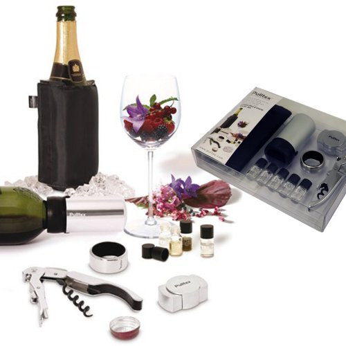 PULLTEX Vino APRIBOTTIGLIA Set de Vino y espumador caballitos Salvaje Wine