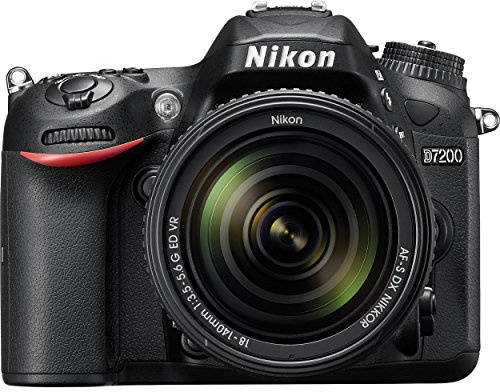 Nikon D7200 24,2 MP DX Boîtier numérique SLR avec Wi-Fi et NFC (Noir) (certifié reconditionné), noir, Nikon D7200 + 18-140mm VR Lens