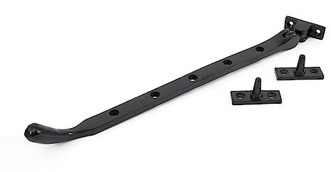 From The Anvil Black 12 Inch Cast Peardrop Stay