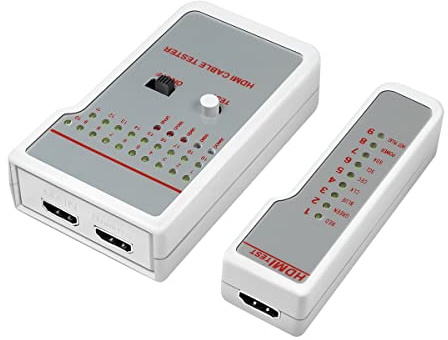 LogiLink WZ0017 - HDMI Kabel Tester f?r bereits angeschlossene oder Nicht installierte HDMI-Kabel, Wei?