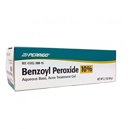 Perrigo 10% Benzoyl Peroxide Acne Treatment Gel 2.1 oz