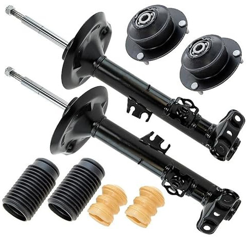 BESTPRICE 2x Gasdruck Stoßdämpfer Vorne Federbein inkl. Domlager & Staubschutzsatz, Kompatibel mit BMW 3er (E36), 3 Cabriolet (E36), 3 Compact (E36), 3 Coupe (E36), 3 Touring (E36)
