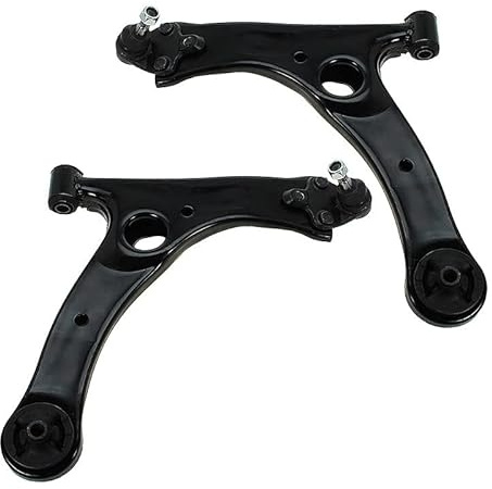 BESTPRICE 2x Brazo de control inferior del eje delantero izquierdo y derecho, 2x barra de acoplamiento delantera compatible con FIAT PANDA (169_), PANDA panel van/hatchback (169_)