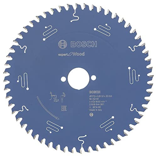 Bosch Professional Kreissägeblatt Expert für Wood (Holz, 210 x 30 x 2,4 mm, 56 Zähne, Zubehör Kreissäge)