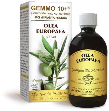 Dr Giorgini Integratore Alimentare, Olivo Gemmoderivato Concentrato Liquido Analcoolico - 500 ml