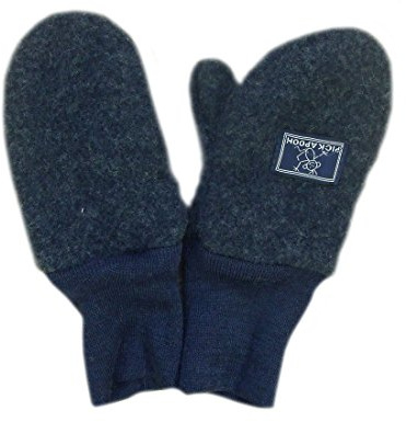 PICKAPOOH Fäustlinge aus 100 % Merinowolle, für Babys und Kinder, Fleece