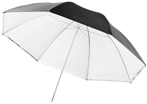 Walimex pro 2in1 Reflex- Durchlichtschirm weiß 109 cm - Reflexschirm und Durchlichtschirm in einem, ideal für Porträtfotografie und Ausleuchtung großer Flächen