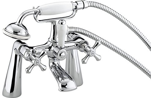 Bristan Colonial Traditional Bathroom Taps, Chrome Bath Shower Mixer tap | K BSM C, Traditional design, Matching bathroom sink taps available, Lifetime Cover