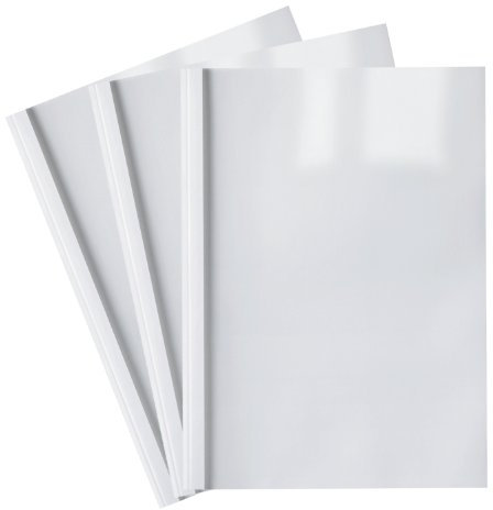 100 Thermobindemappen, weiß / 1.5 mm