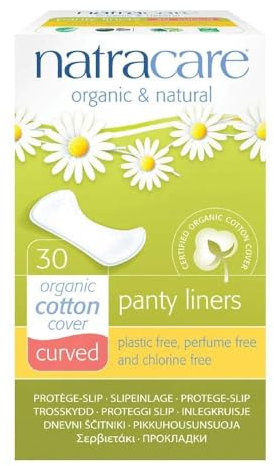 Natracare - Curved Panty Liners - Organic 30 x 4 Packs