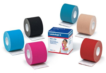 Leukotape K Kinesio Tape 2,5cm x 5m blau Sport Physio Finger Rolle