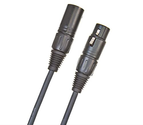 D'Addario XLR Cable - Microphone Cable - Shielded for Noise Reduction - XLR Male to XLR Female - Classic Series Balanced Mic Cable - 25 Feet/7.62 Meters - 1 Pack