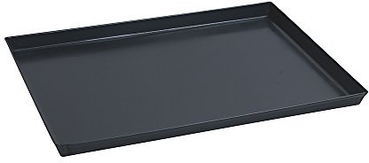 Paderno 41745-40 Plaque de cuisson rectangulaire en fer, antiadhésive, bords hauts, 40 x 30 cm, hauteur 3 cm