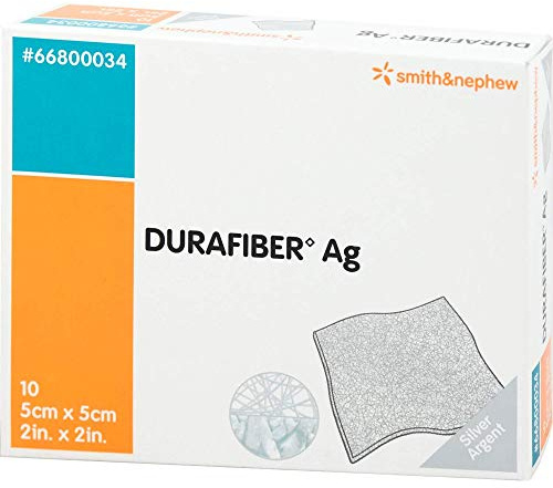 DURAFIBER Ag 5x5 cm Verband 10 St
