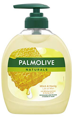 Palmolive Naturals Milch & Honig Flüssigseife, 4er Pack (4 x 300 ml)