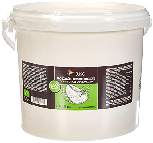 mituso Bio Kokosöl, Geschmacksneutral (desodoriert), 1er Pack (1 x 5000 ml)